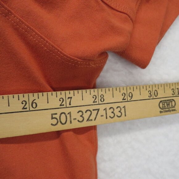 Duluth Trading Shirt Mens Size 2XL Standard Fit Un Longtail Button Front Orange - Picture 8 of 9